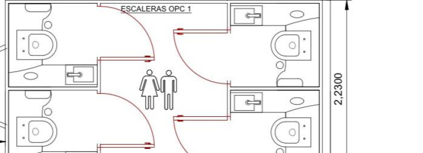 Aseos vip para espacios permanentes conexionables a saneamiento