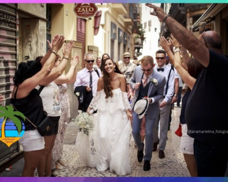 Photo Ana Marielina of Malaga city wedding just married couple